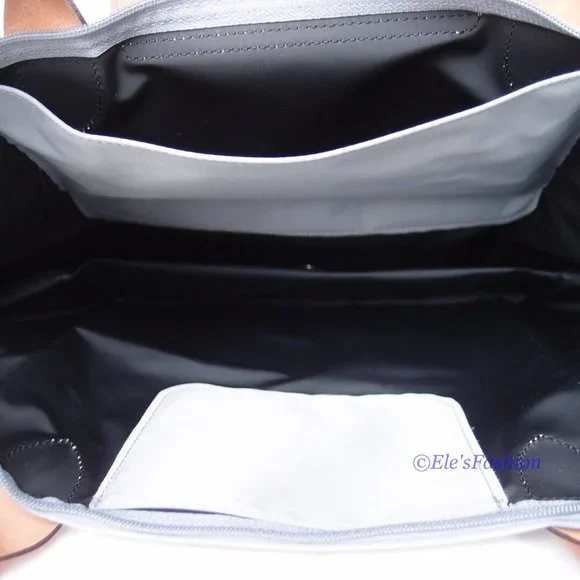 ❤️ NWT LONGCHAMP Le Pliage Small Medium Nylon Shoulder Tote GRAY 100% AUTHENTIC - Picture 15 of 16
